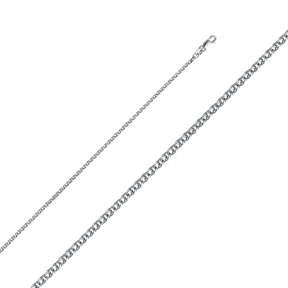 Jewelry - 14k White Gold 1.7mm Open Wheat Chain 16" 18" 20"